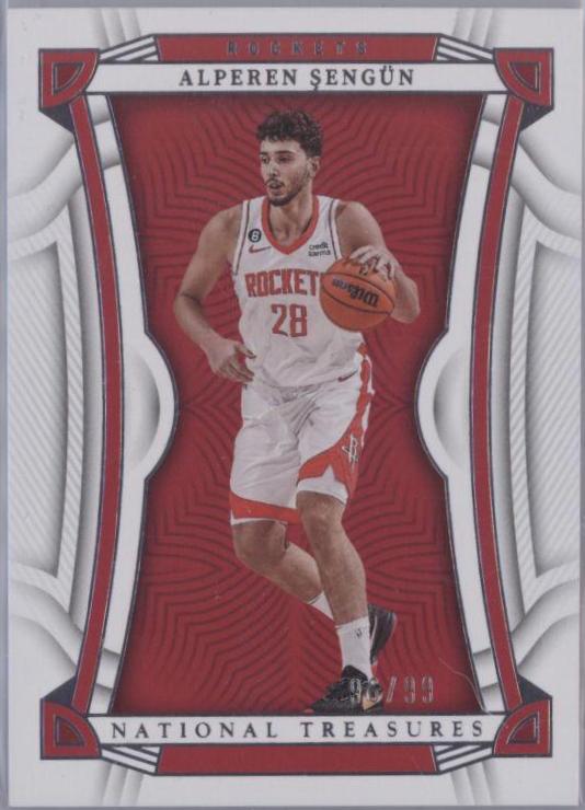 Alperen Sengun #2 Basketball Cards 2022 Panini National Treasures