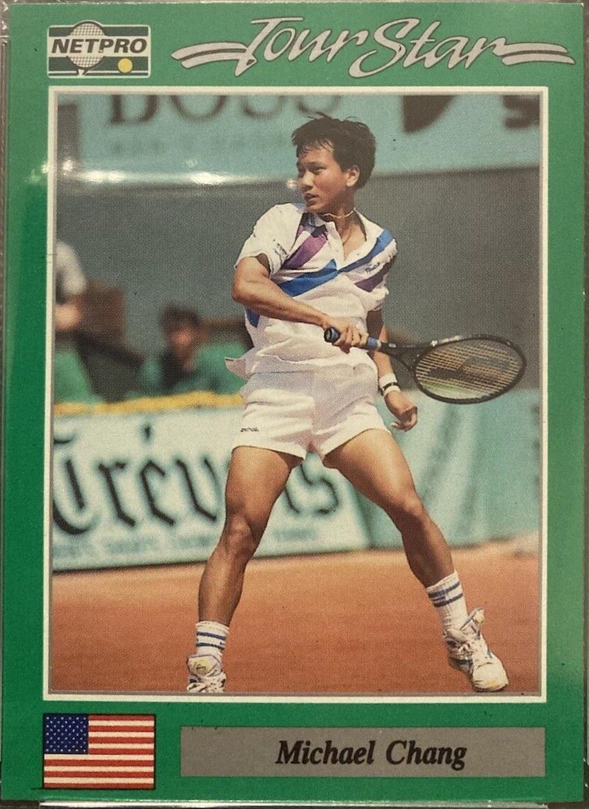 Michael Chang #10 Tennis Cards 1991 NetPro Tour Stars