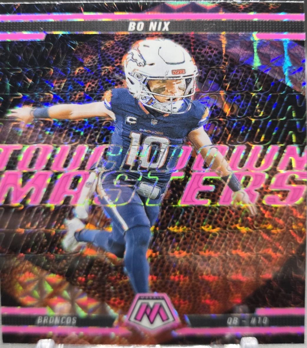 2025 Bo Nix [Mosaic Pink Fluorescent] #1