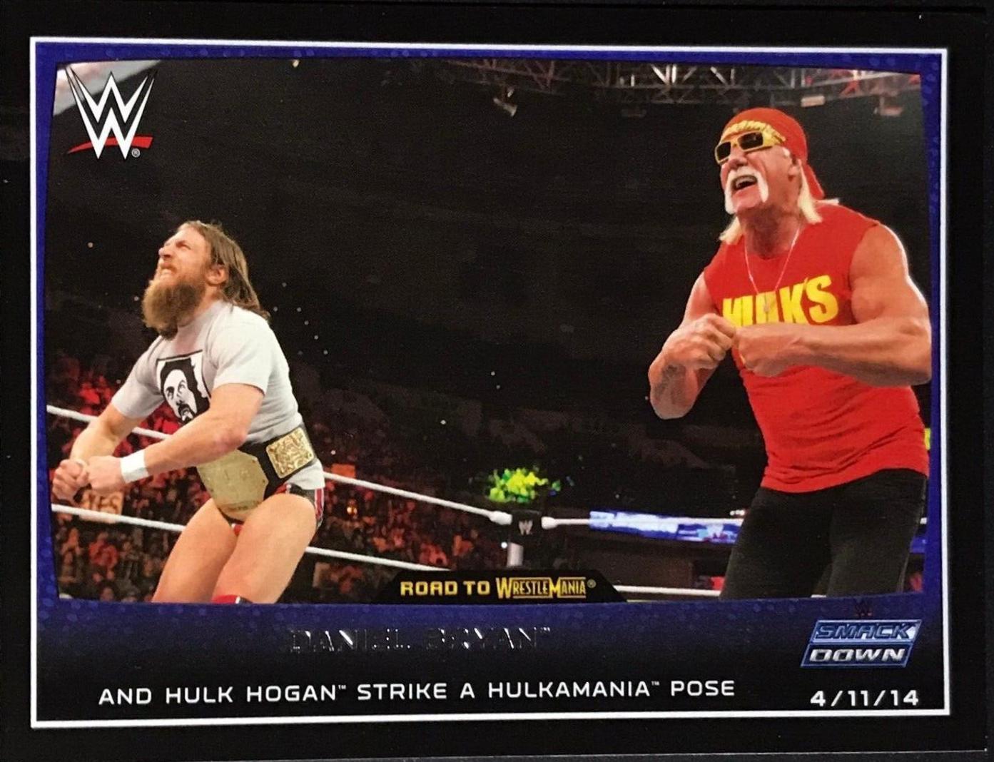 Daniel Bryan, Hulk Hogan #3 Wrestling Cards 2015 Topps WWE Road to Wrestlemania