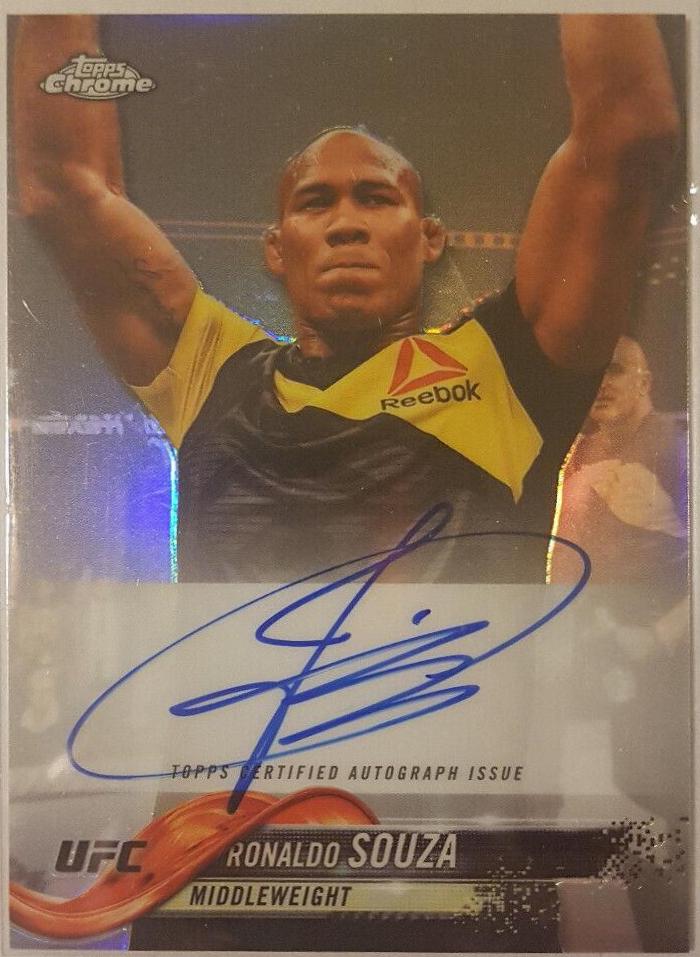 Ronaldo Souza #FA-RS Ufc Cards 2018 Topps UFC Chrome Autographs