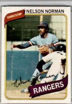 Nelson Norman #518 Baseball Cards 1980 Topps