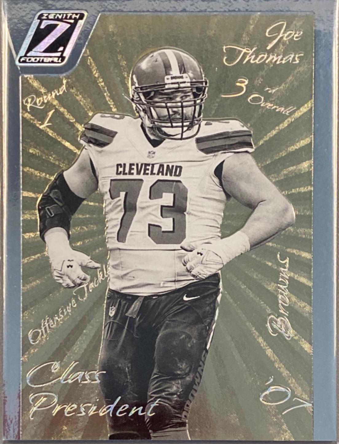 Joe Thomas #CP-2007 Football Cards 2022 Panini Zenith Class President