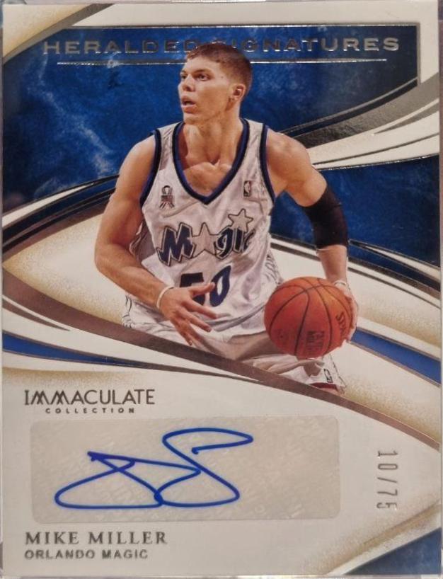 Mike Miller #HS-MML Basketball Cards 2019 Panini Immaculate Collection Heralded Signatures