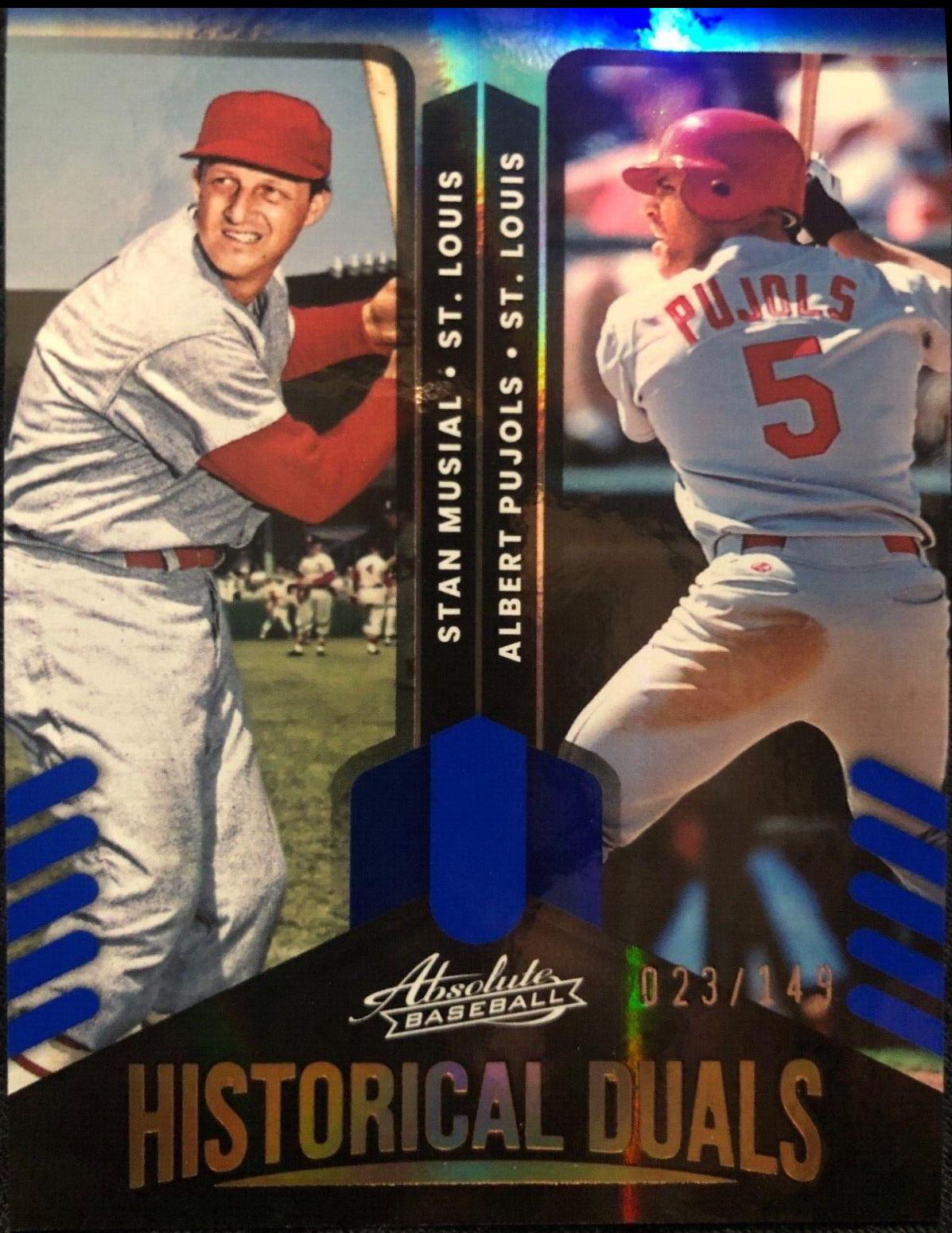 Albert Pujols, Stan Musial [Spectrum Blue] #HD-SA