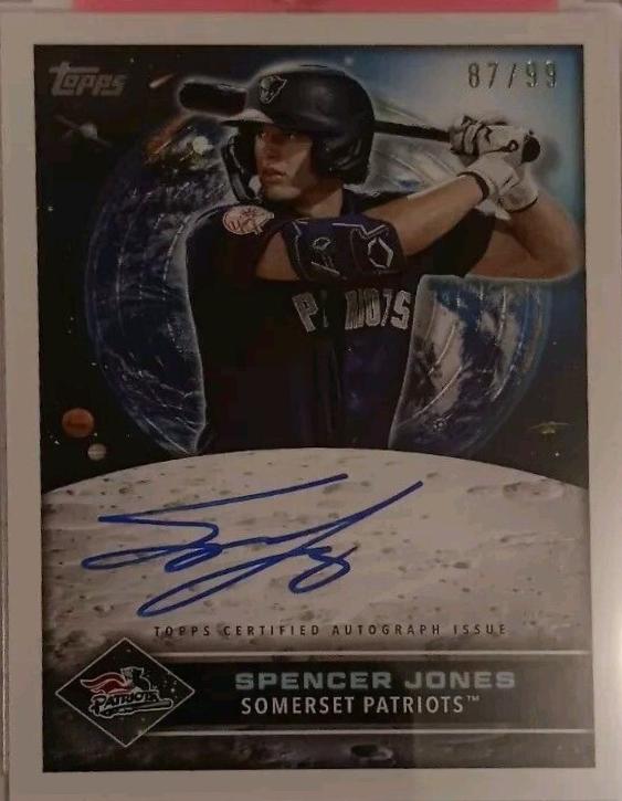 Spencer Jones #FCA-SJ Baseball Cards 2024 Topps Pro Debut Future Cornerstones Autograph