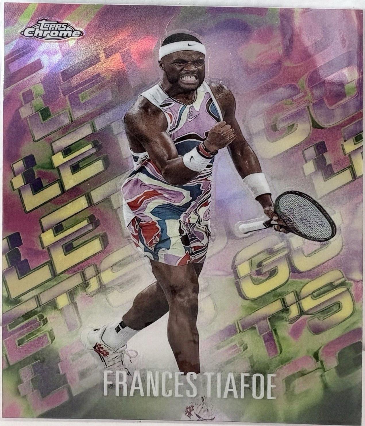 Frances Tiafoe #LGO-FT Tennis Cards 2024 Topps Chrome Let’s Go