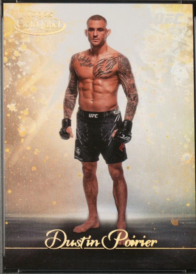 Dustin Poirier #RG-25 Ufc Cards 2024 Topps Gold Label UFC Reigning Gold