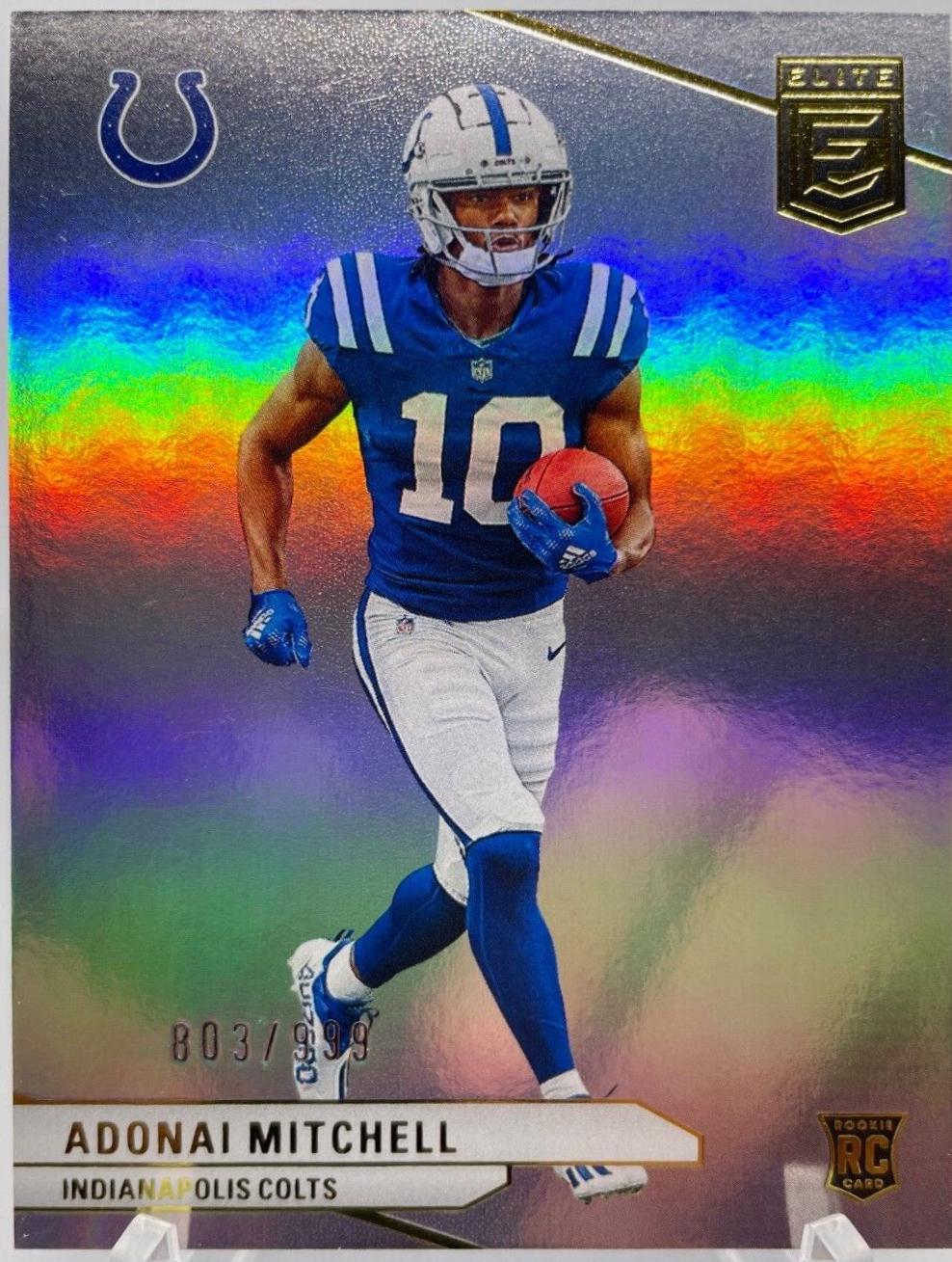 Adonai Mitchell #136 Football Cards 2024 Panini Donruss Elite