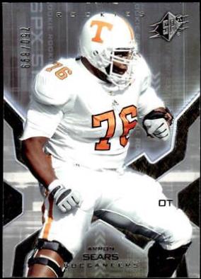 Arron Sears #117 2007 Spx Football
