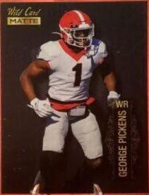 George Pickens #MB-45 Football Cards 2022 Wild Card Matte Black