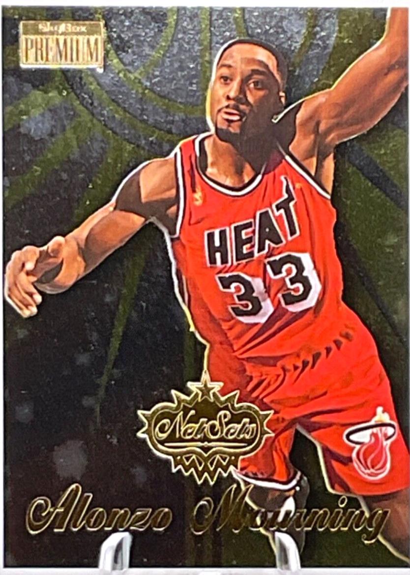 Alonzo Mourning #13 Basketball Cards 1996 Skybox Premium Net Sets
