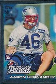 Aaron Hernandez #96 2010 Topps Football