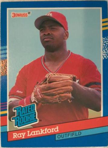 Ray Lankford #43 Baseball Cards 1991 Donruss