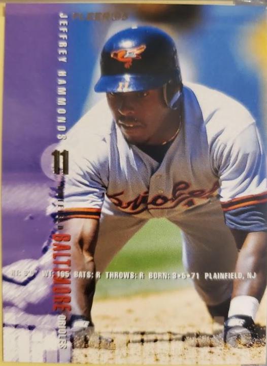 Jeffrey Hammonds #8 Baseball Cards 1995 Fleer