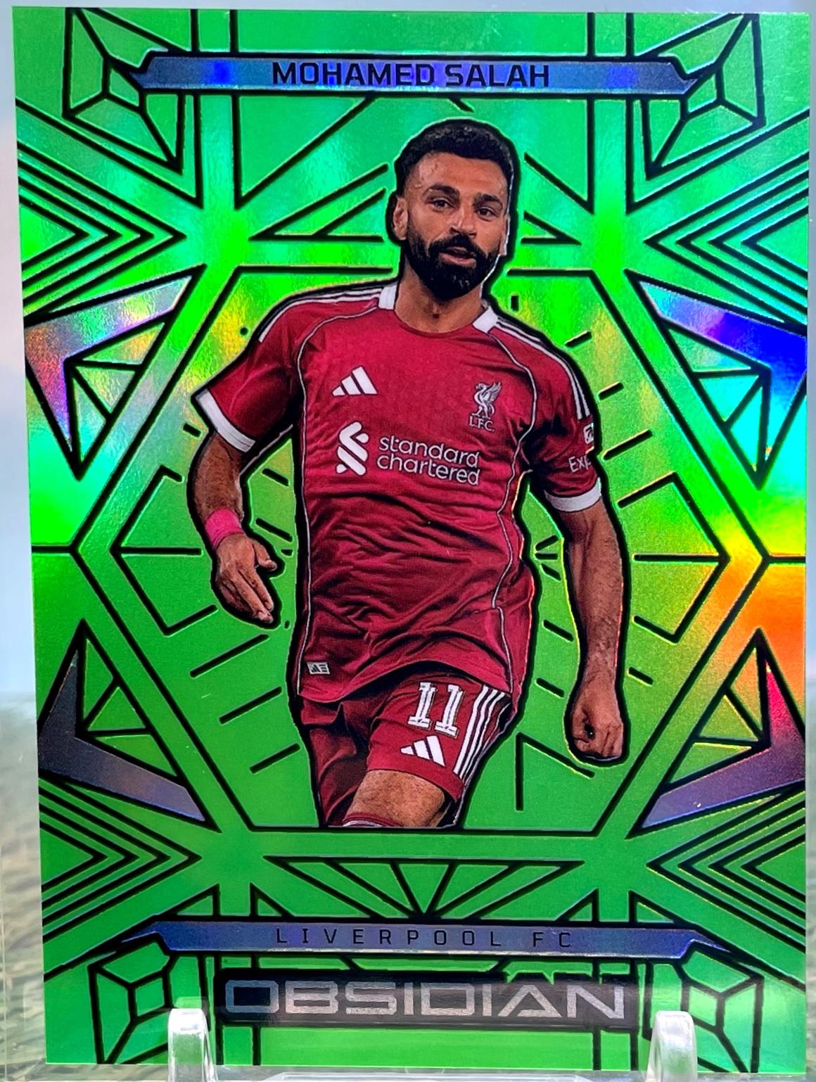 Mohamed Salah #56 2025 Panini Obsidian Soccer