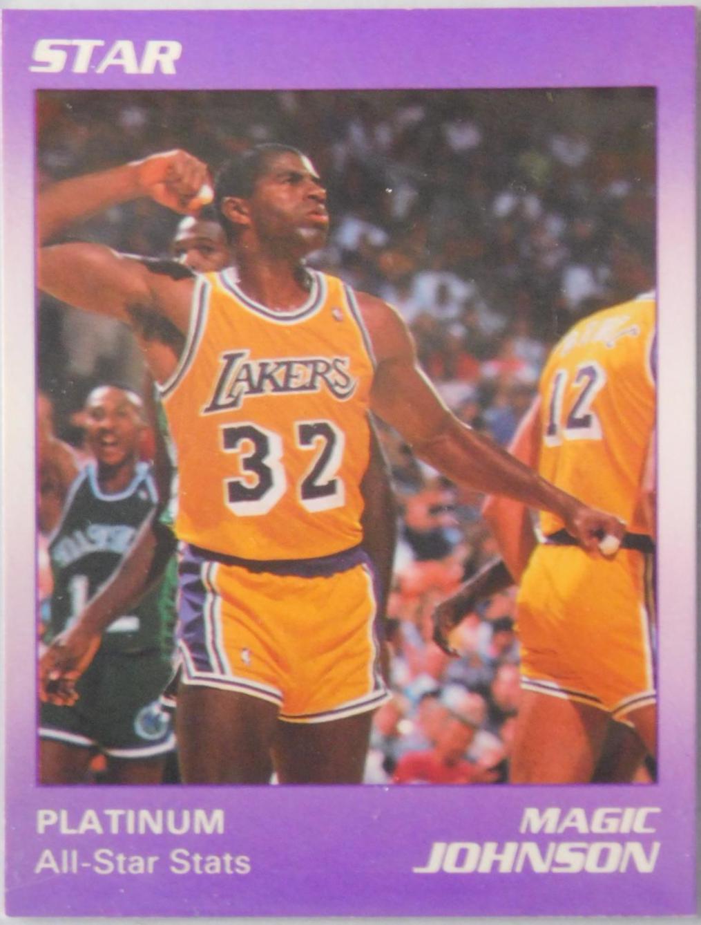 MAGIC JOHNSON #39 Basketball Cards 1990 Star