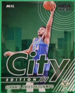 Giannis Antetokounmpo #7 Basketball Cards 2021 Panini Hoops City Edition