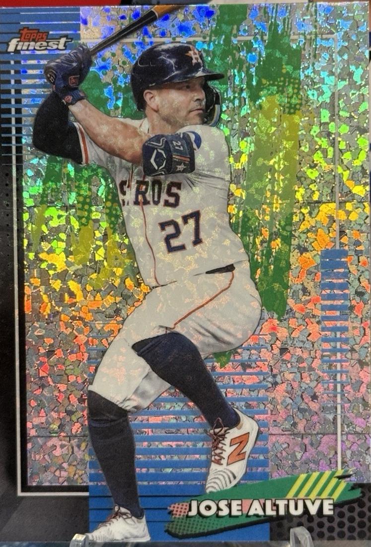 2026 Topps Finest Jose Altuve [Mini Diamond Refractor] #8 card