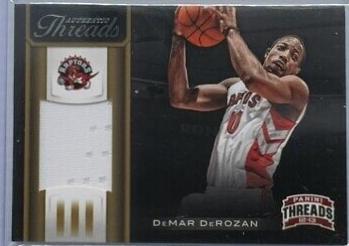 DeMar DeRozan #31 Basketball Cards 2012 Panini Threads Authentic Threads