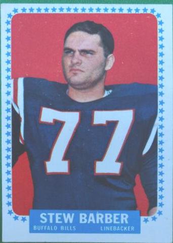 Stew Barber #23 Football Cards 1964 Topps