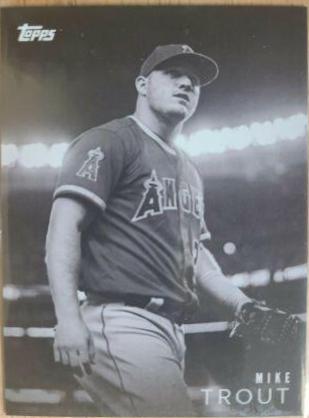 Mike Trout #2 Baseball Cards 2018 Topps on Demand Black & White