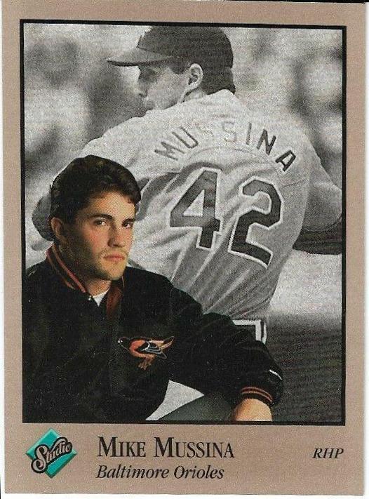 Mike Mussina #127 Baseball Cards 1992 Studio