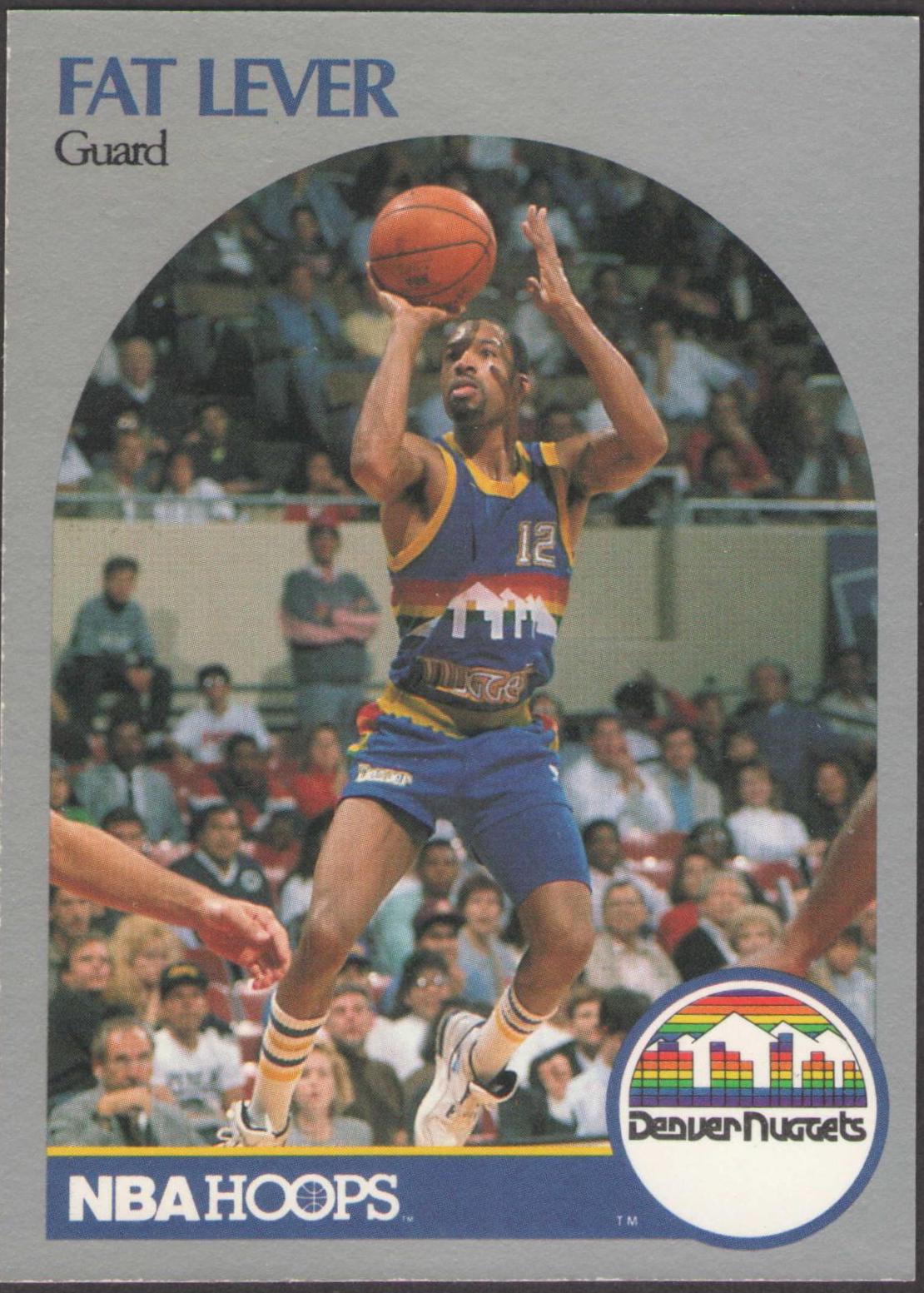Fat Lever #97 Basketball Cards 1990 Hoops