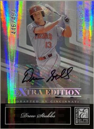 Drew Stubbs #19 Baseball Cards 2007 Donruss Elite Extra Edition