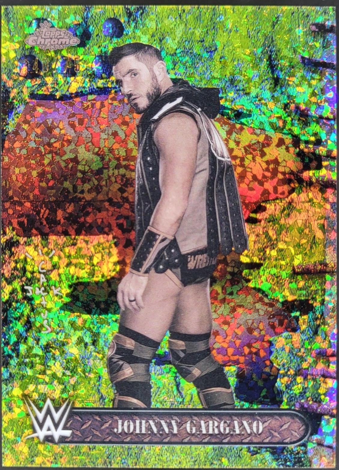 Johnny Gargano [Yellow Mini Diamonds Refractor] #84