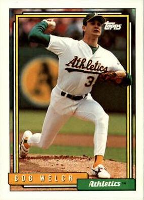 Bob Welch #285 Baseball Cards 1992 Topps