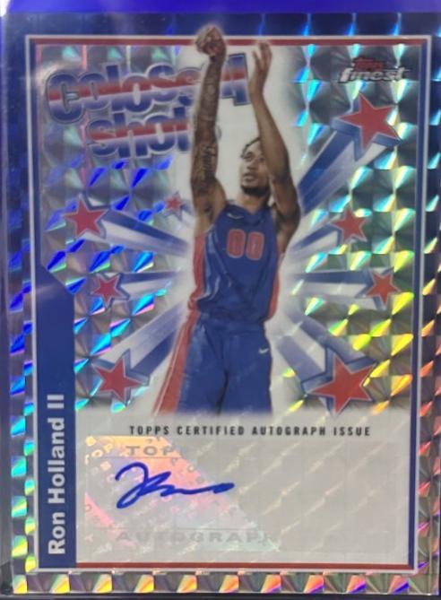 Ron Holland II #BSA-RHO 2024 Topps Finest Colossal Shots Autograph Basketball