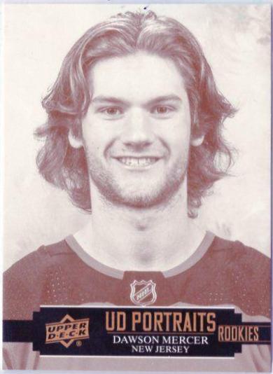 Dawson Mercer #P-41 Hockey Cards 2021 Upper Deck UD Portraits