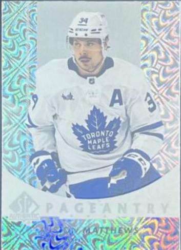 Auston Matthews #P-34 Hockey Cards 2022 SP Authentic Pageantry