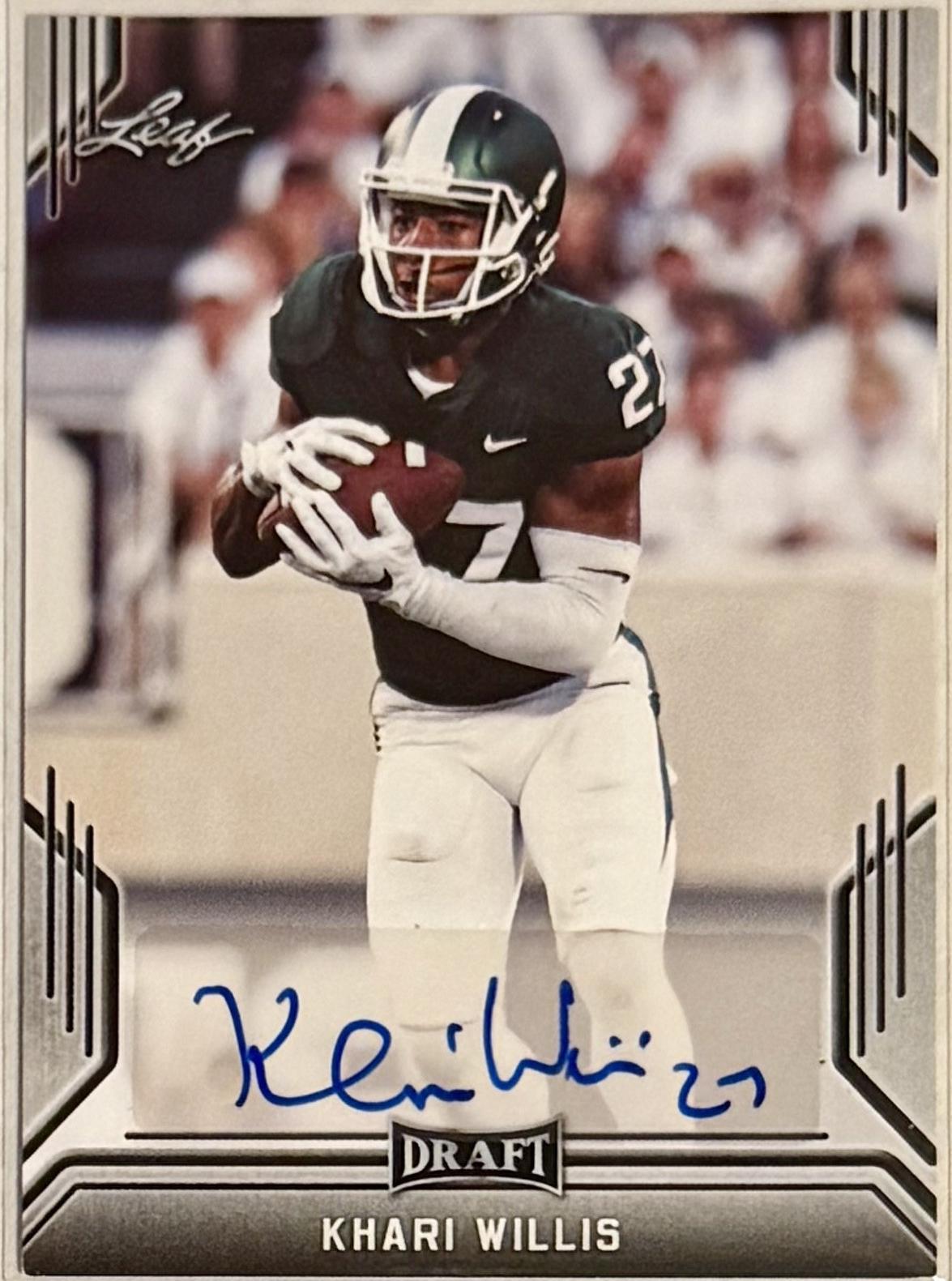 Khari Willis #BA-KW1 2019 Leaf Draft Autograph Football