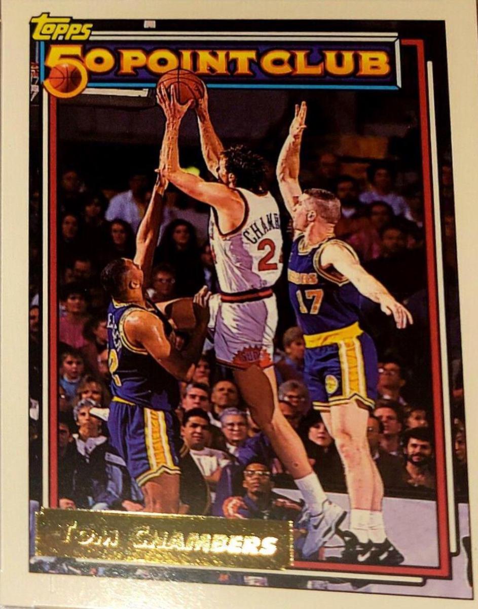 Tom Chambers #201 Basketball Cards 1992 Topps Gold