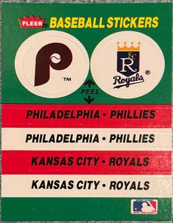 Philadelphia Phillies - Kansas City Royals Team Sticker