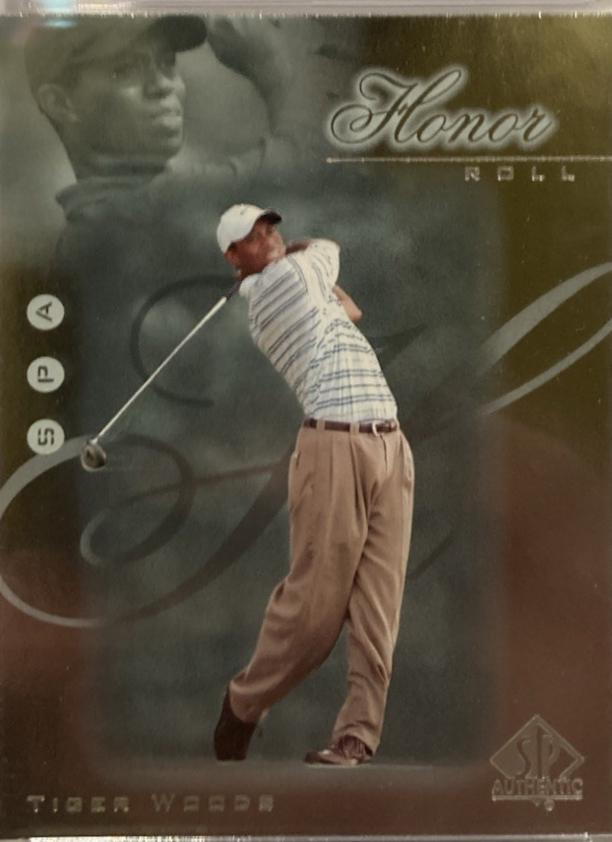 Tiger Woods #HR1 Golf Cards 2001 SP Authentic Honor Roll