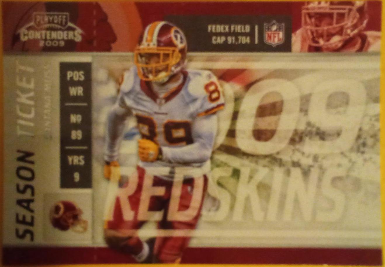 Santana Moss #100 Football Cards 2009 Playoff Contenders
