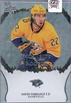 David Farrance #R-15 Hockey Cards 2021 Upper Deck Ice Exquisite Collection Rookies