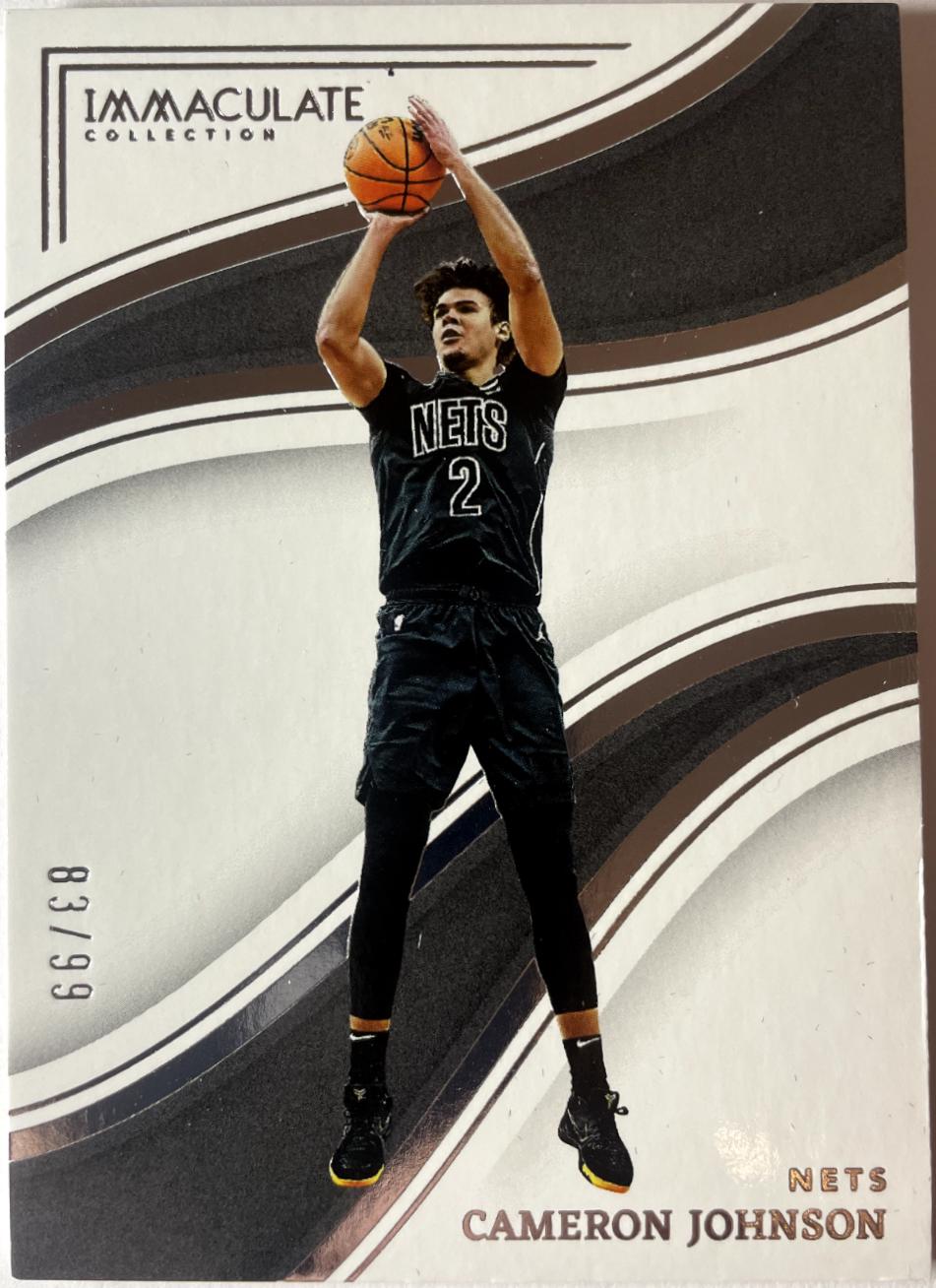 Cameron Johnson #25 2022 Panini Immaculate Basketball