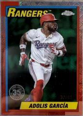 Adolis Garcia [Green Refractor] #90CB-4 Baseball Cards 2025 Topps Chrome Logofractor 1990 Prices