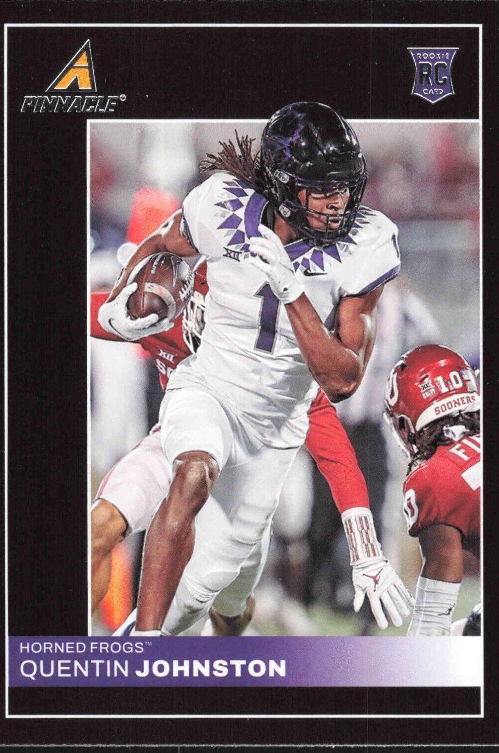 Quentin Johnston #6 Football Cards 2023 Panini Chronicles Draft Picks Pinnacle