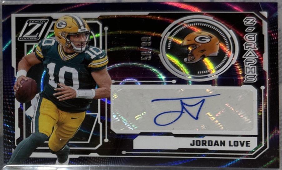 Jordan Love #1 Football Cards 2024 Panini Zenith Z-Graphs