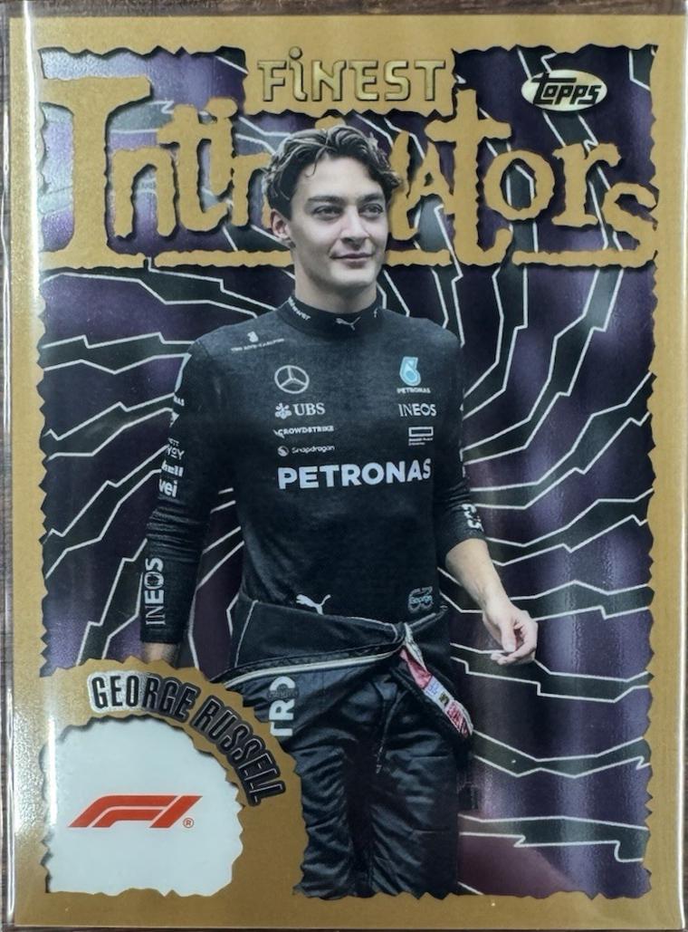 George Russell #RUS Racing Cards 2024 Topps Finest Formula 1 Intimidators