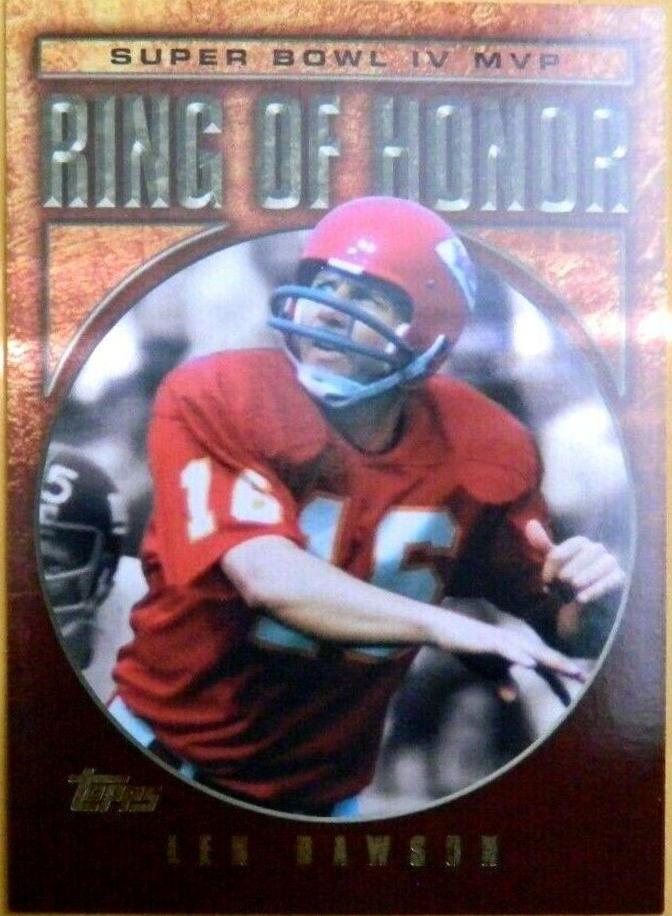 Len Dawson #LD4 Football Cards 2002 Topps Chrome Ring of Honor