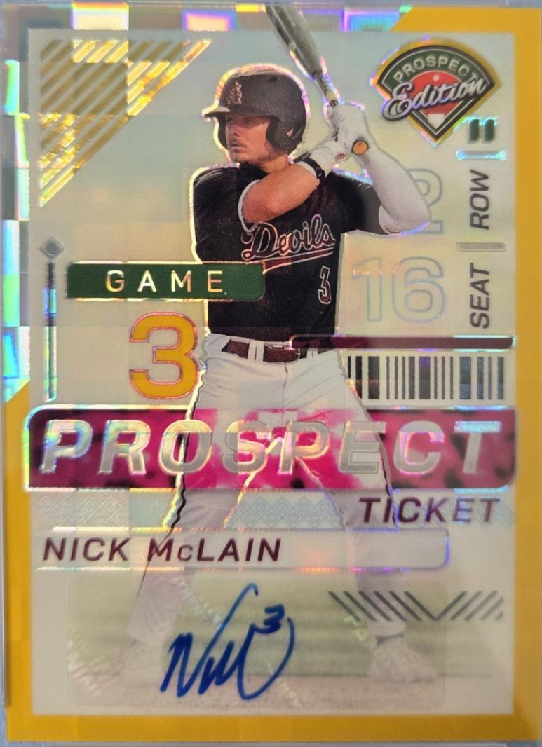 Nick McLain [Gold Pandora Holo Ticket Signature] #45