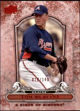 Tom Glavine #8 Baseball Cards 2008 Upper Deck Piece of History