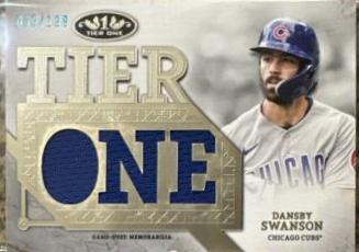Dansby Swanson #T1RD-DS Baseball Cards 2024 Topps Tier One Relic Die-Cut