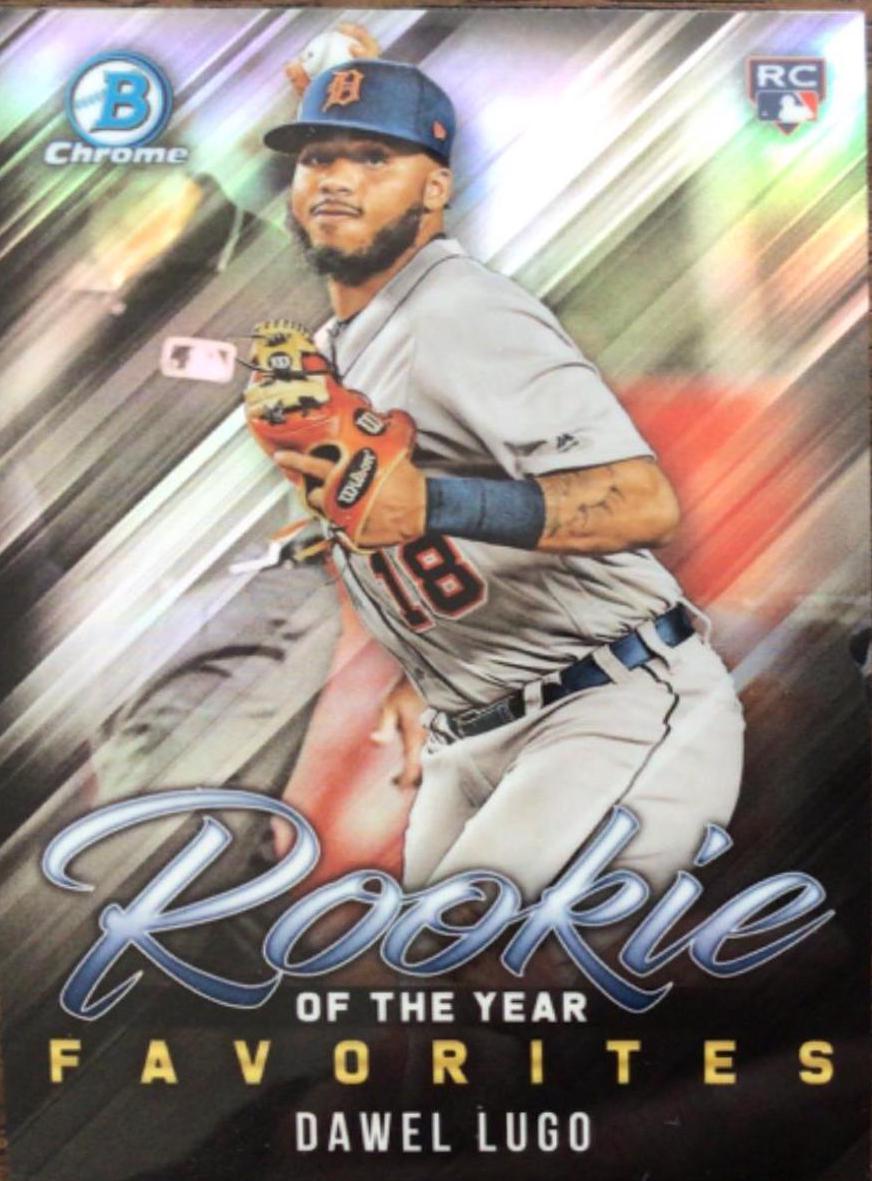 Dawel Lugo #ROYF 3 Baseball Cards 2019 Bowman Mega Box Chrome Rookie of the Year Favorites